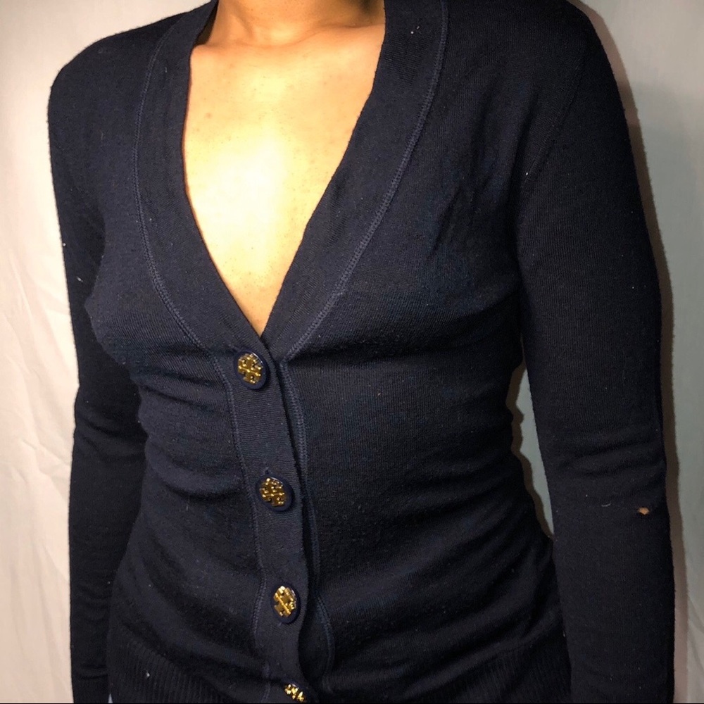 Tory Burch 100% Merino Wool Cardigan